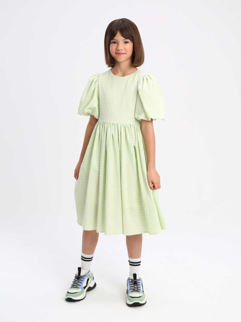 44206 Платье для девочек D996.03 ярко-зеленый