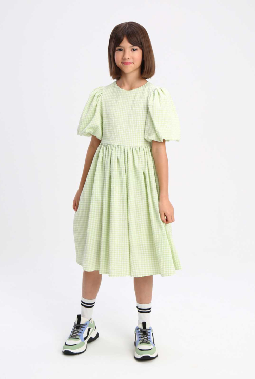 44206 Платье для девочек D996.03 ярко-зеленый