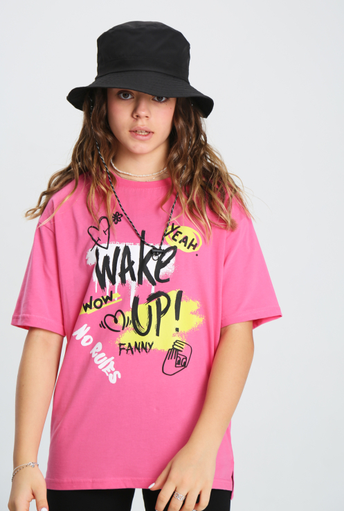 44129 Джемпер(футболка) для девочек T207.02 розовый