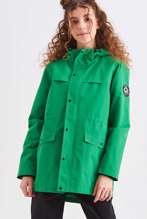 43229 Куртка демисезонная для девочек   Z139.03 темно-зеленый