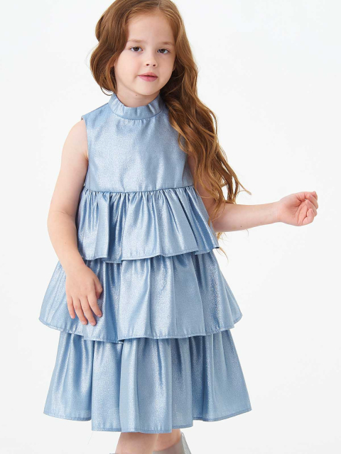 22552 Платье для девочек D772.02 пыльно-голубой