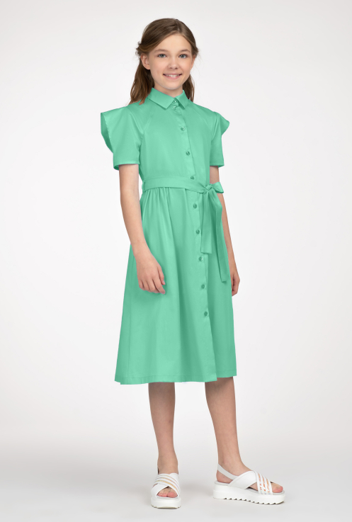 41301 Платье для девочек D452.07 зеленый