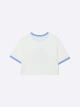 44215 Джемпер(футболка) для девочек T202.01 молочный