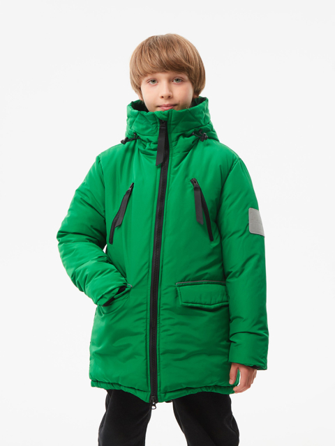 33383 Куртка (парка) для мальчиков Z614.03 зеленый