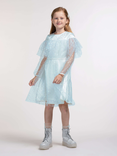 20584 Платье для девочек D434.03 голубой