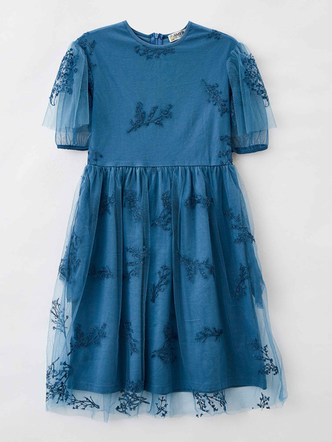 42090 Платье для девочек D647.01 морская волна