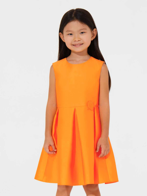 23537 Платье для девочек D948.05 оранжевый