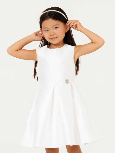 23533 Платье для девочек D948.01 белый