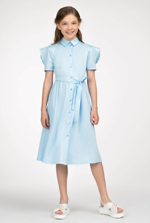 41120 Платье для девочек D452.03 голубой