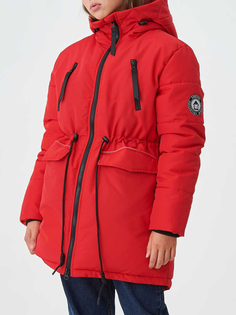 32158 Куртка (парка) для девочек Z614.02 красный