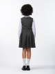 10907 Комплект для девочек (жилет,юбка) C020.03 серый