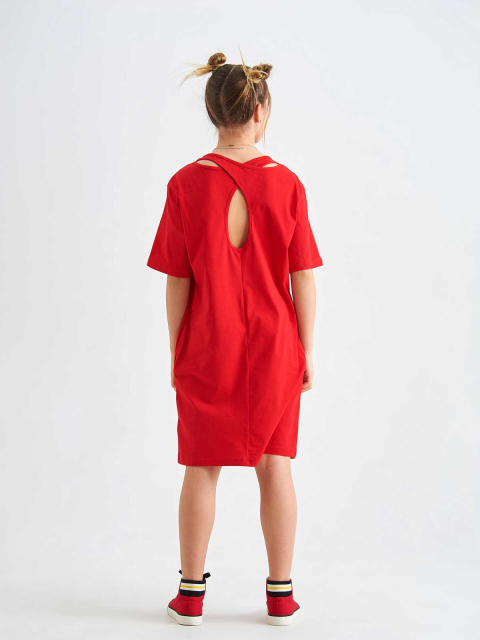 43041 Платье для девочек D835.01 красный