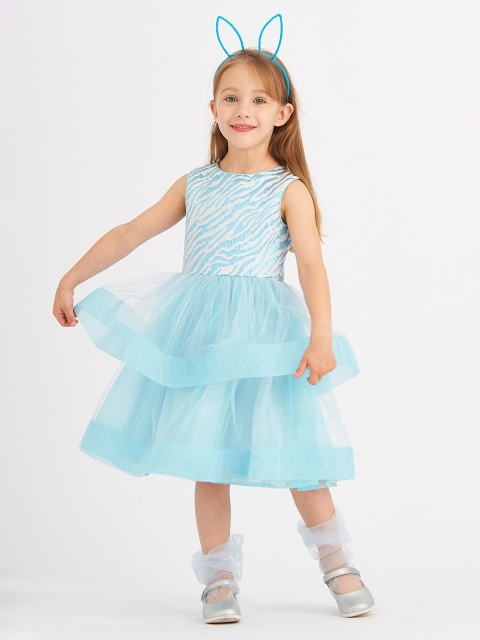 21575 Платье для девочек D622.05 голубой