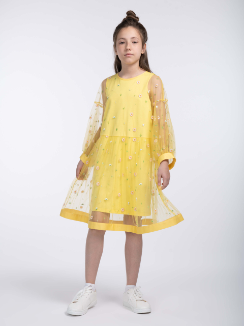 41140 Платье для девочек D150.11 желтый