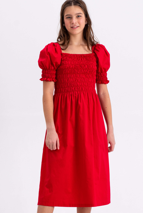 44382 Платье для девочек D649.10 красный