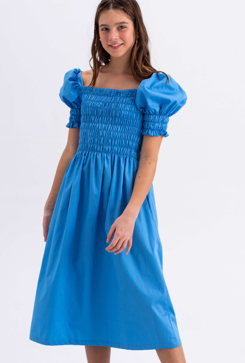 43086 Платье для девочек D649.09 ярко-синий